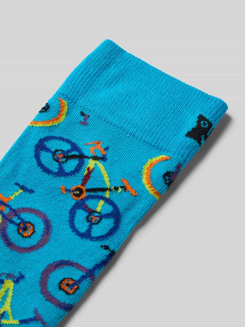 Happy Socks Sokken met motiefstitching model 'MOUNTAIN BIKE'