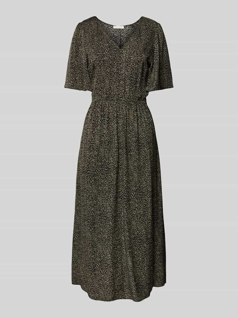 Marc O'Polo Uitlopende midi-jurk van soepel viscose-twill