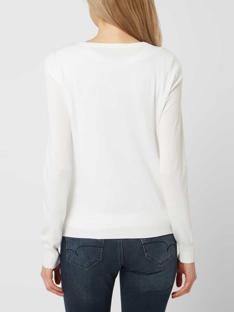 Gebreide cardigan met ronde hals Fransa