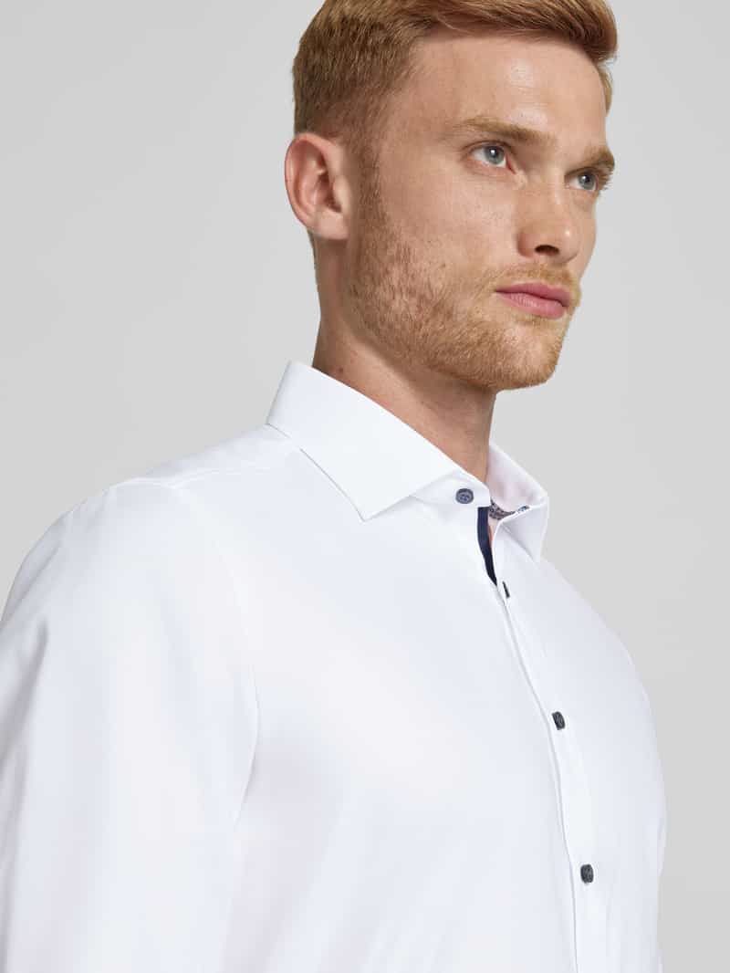 OLYMP Level Five Slim fit zakelijk overhemd van fijn katoen met extra lange mouwen model 'NEW YORK'