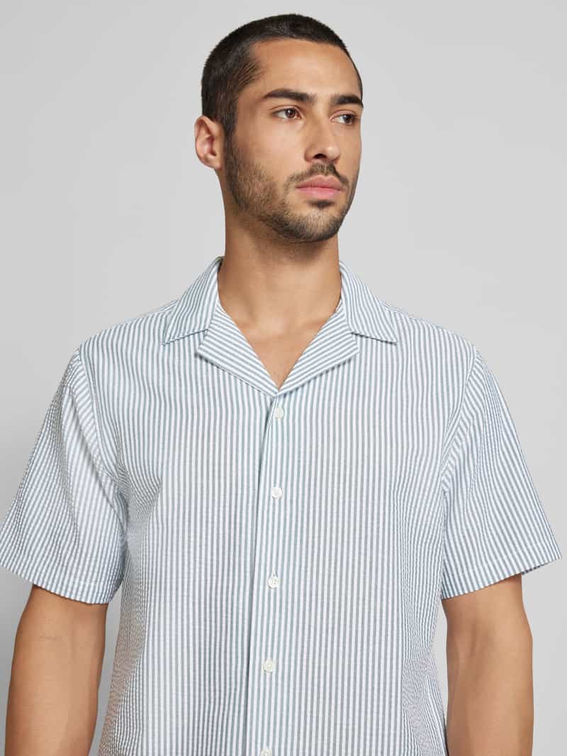 Redefined Rebel Regular fit vrijetijdsoverhemd met reverskraag model 'Jonas'