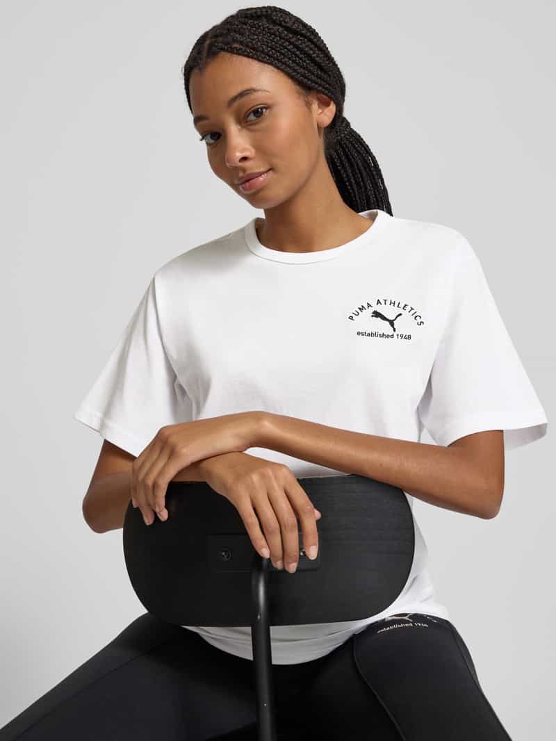 Puma T-shirt met labelstitching