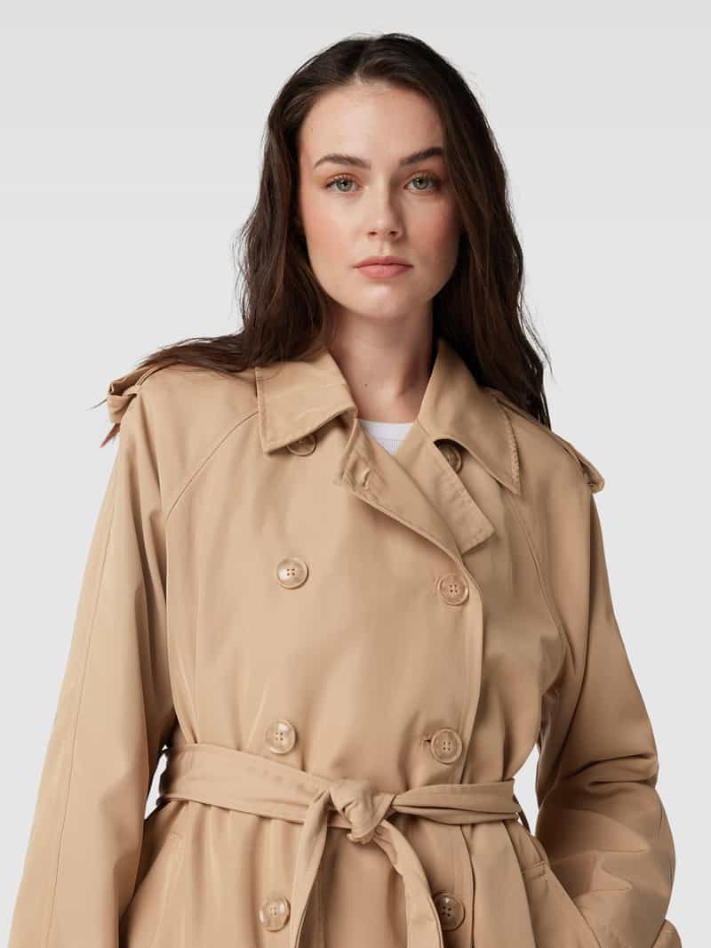 WITHBLACK Trenchcoat met platte kraag