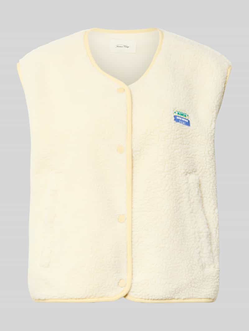 American vintage Regular fit gilet met logopatch model 'Hoktown'