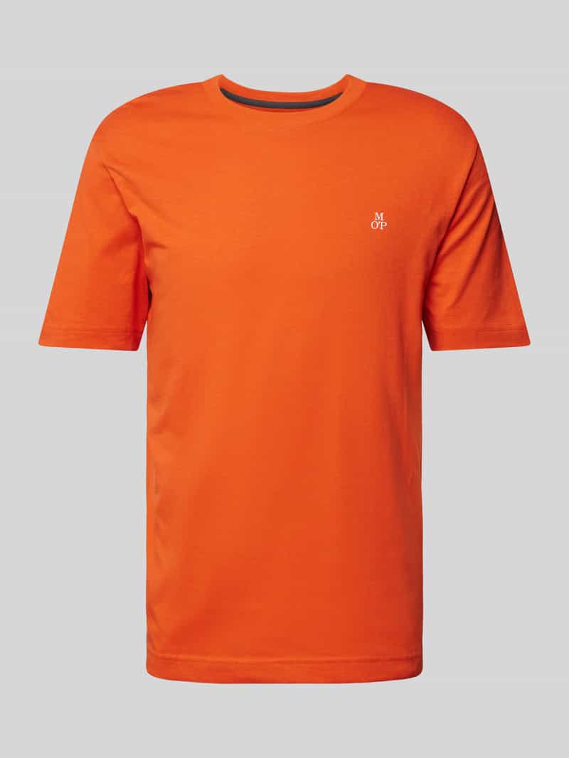 Marc O'Polo Regular fit T-shirt van puur katoen met logoprint