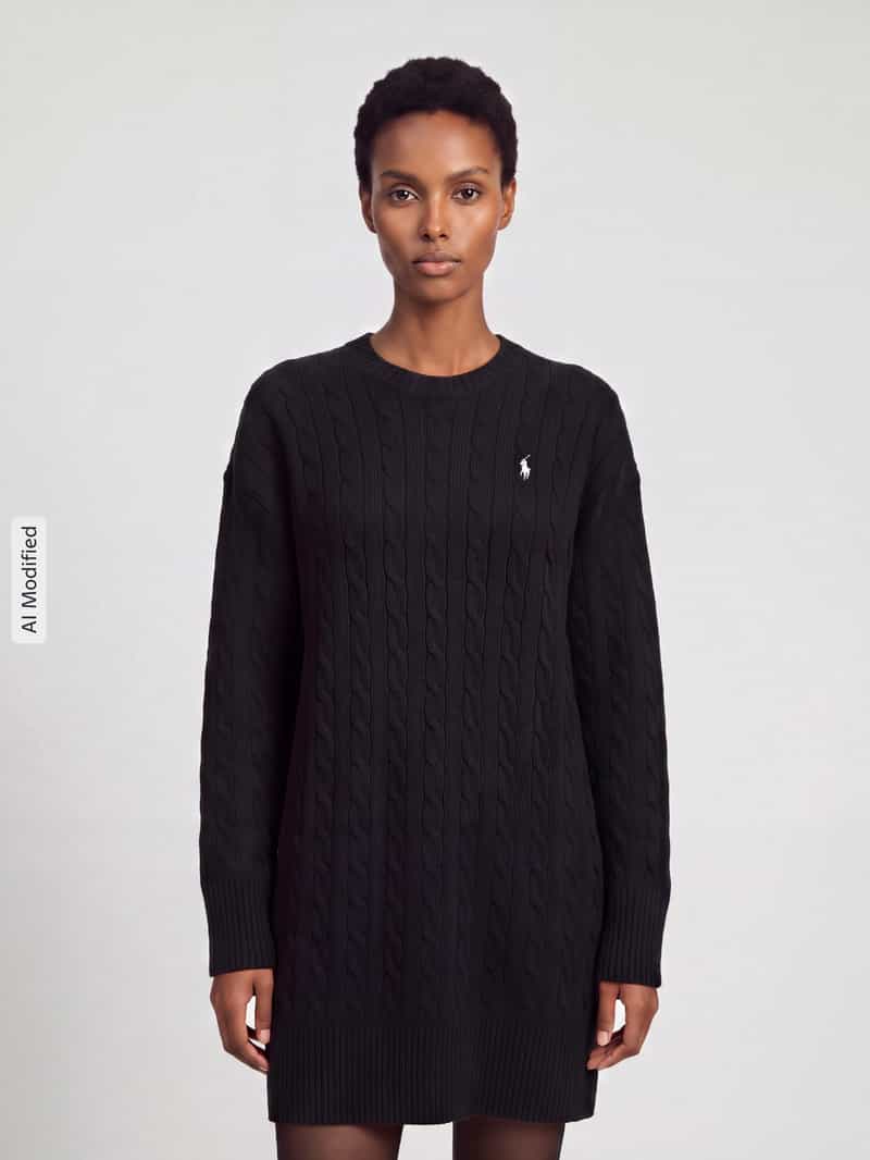 Polo Ralph Lauren Tricotjurk van mix van wol en kasjmier