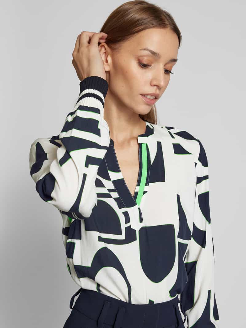 Emily Van den Bergh Regular fit blouse met tuniekkraag