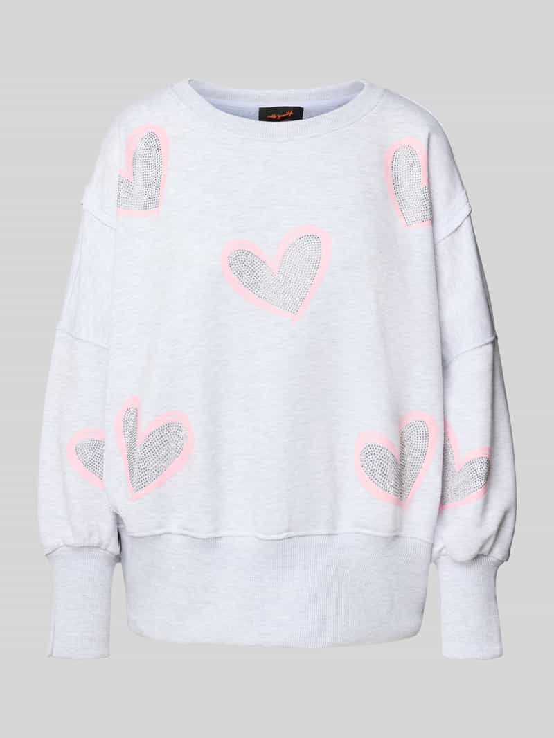 miss goodlife Oversized sweatshirt van puur katoen met motiefprint