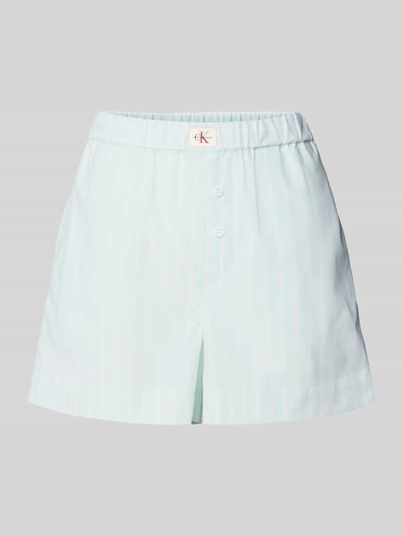 Calvin Klein Jeans Korte broek met elastische band en labeldetail