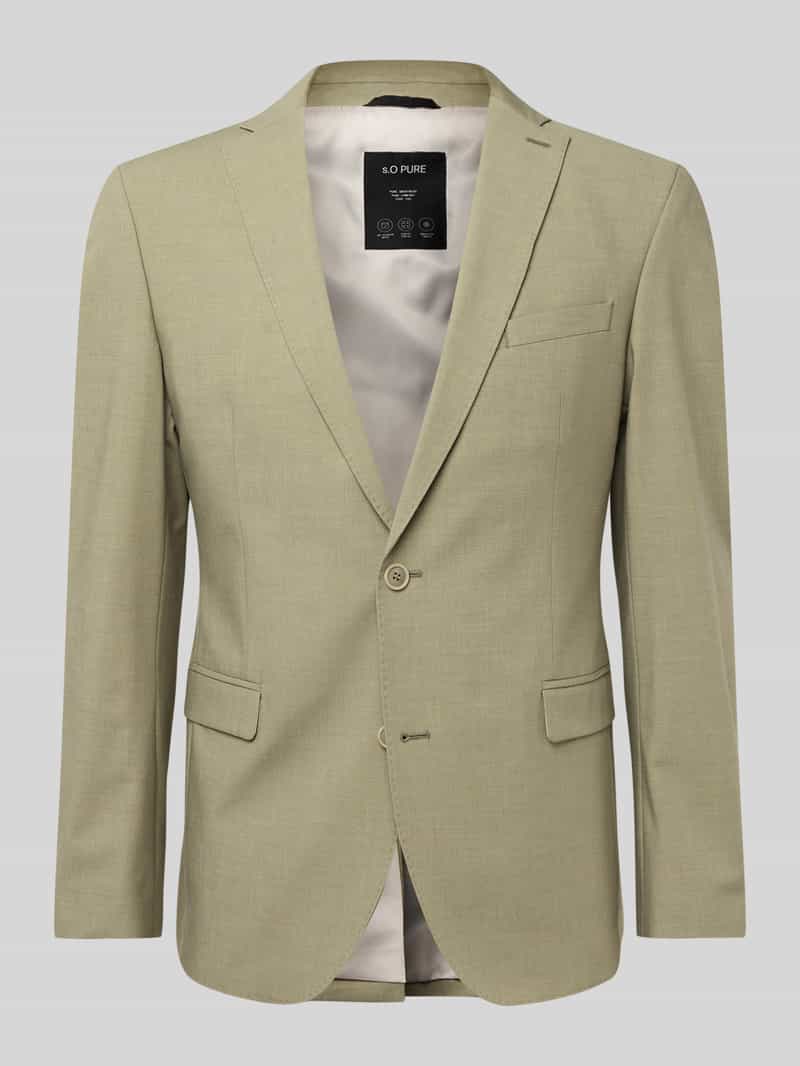 s.Oliver BLACK LABEL Slim fit colbert van gem6eleerde stretch