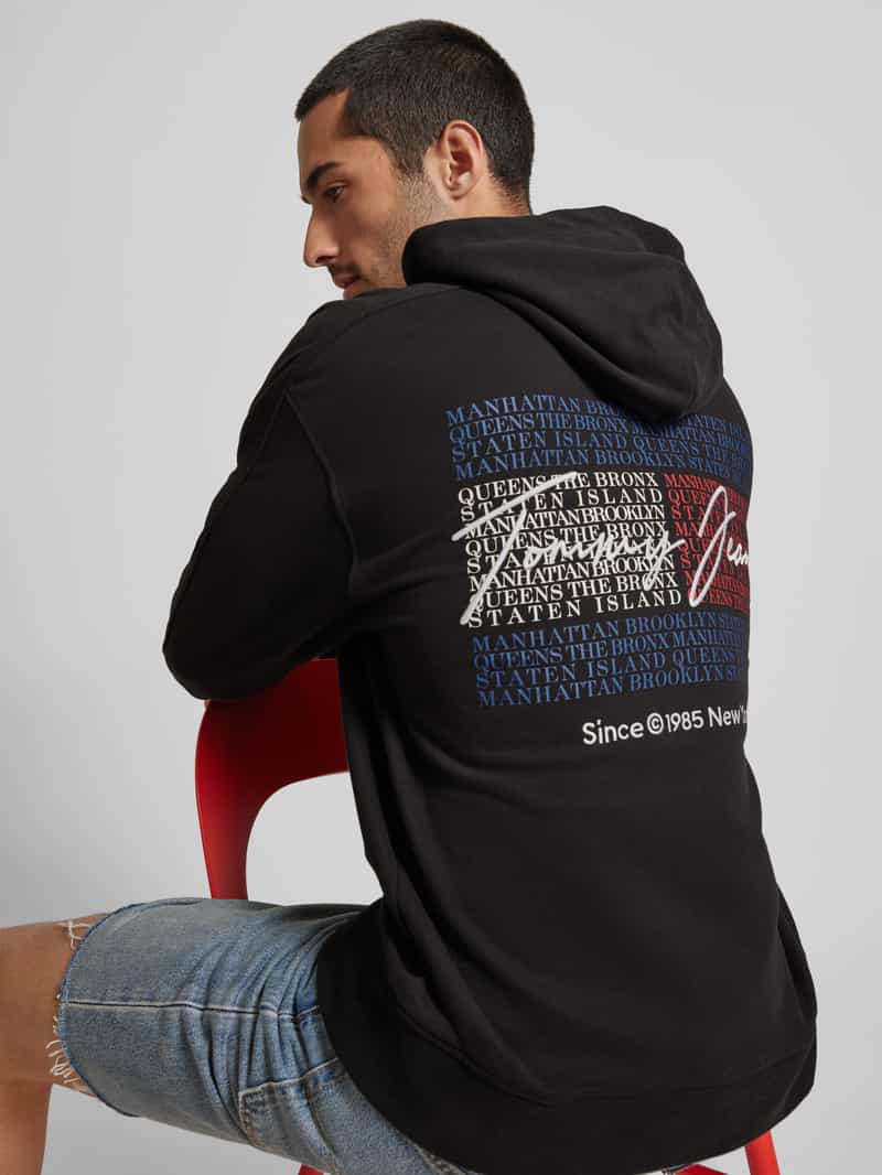 Tommy Jeans Hoodie met labelstitching