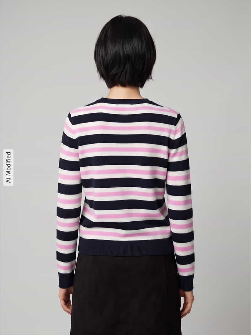 Jake*s Casual Regular fit pullover met gestreept patroon
