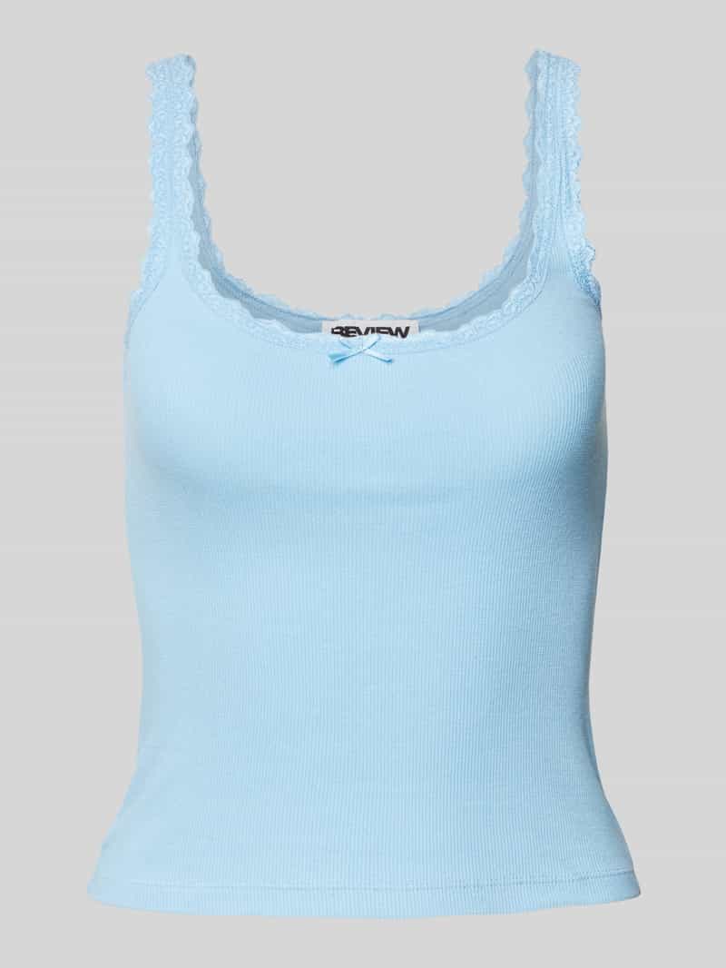 Review Tanktop met strikdetail