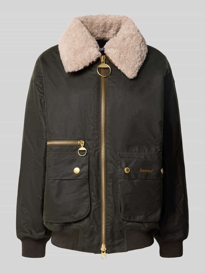 Barbour Regular fit bomberjack van puur gewaxt katoen model 'MAXINE'