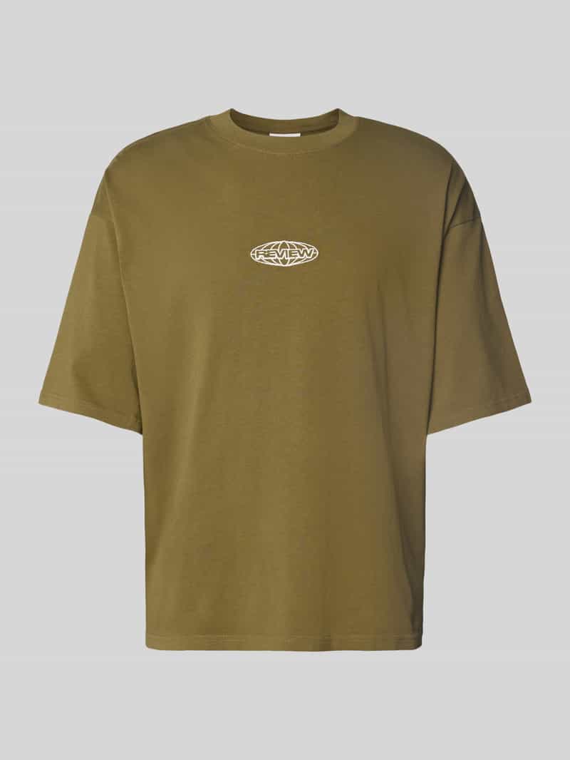 REVIEW Oversized T-shirt met labelstitching