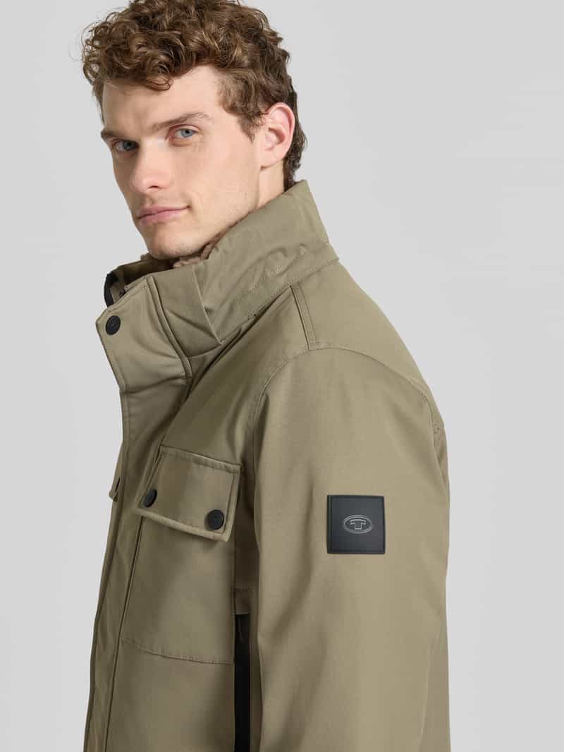 Tom Tailor Regular fit parka met voering van capuchon van imitatiebont