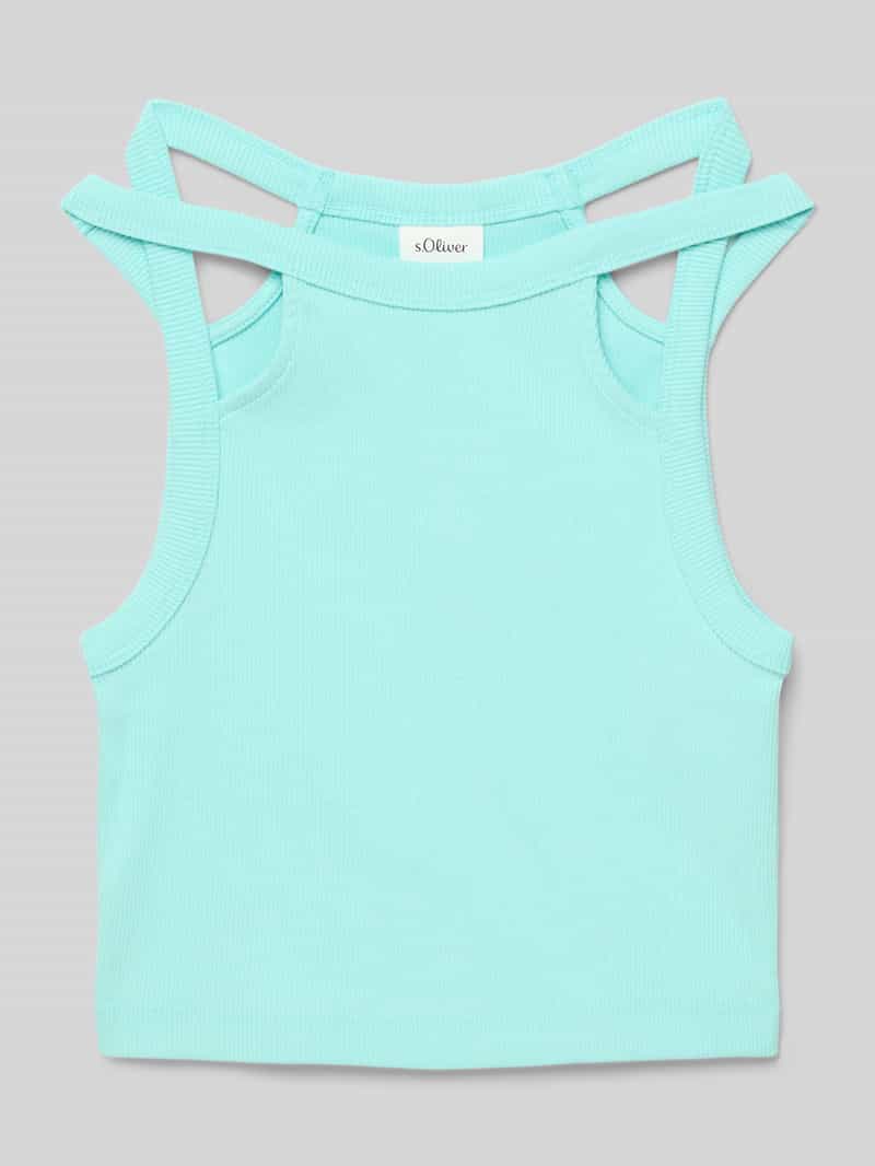s.Oliver RED LABEL Slim fit tanktop met cut-outs