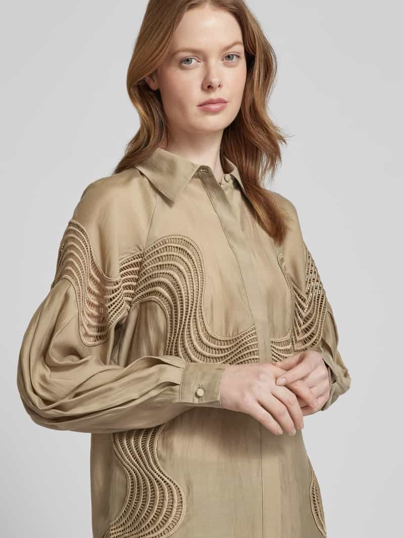 Copenhagen Muse Regular fit blouse met structuurmotief model 'MOLLY'