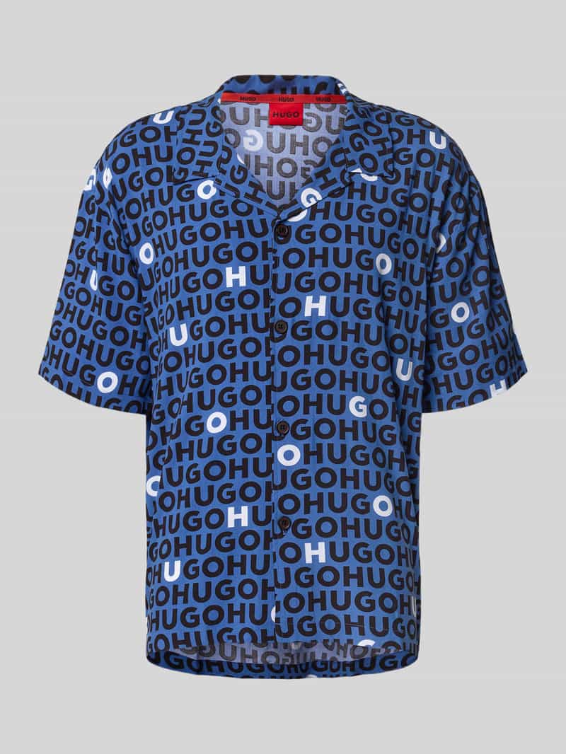 HUGO Relaxed fit vrijetijdsoverhemd van pure viscose model 'CALAL'