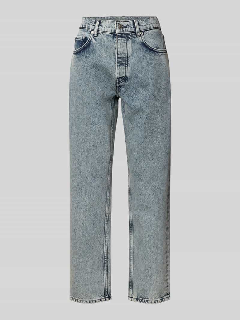 straight fit jeans van puur katoen