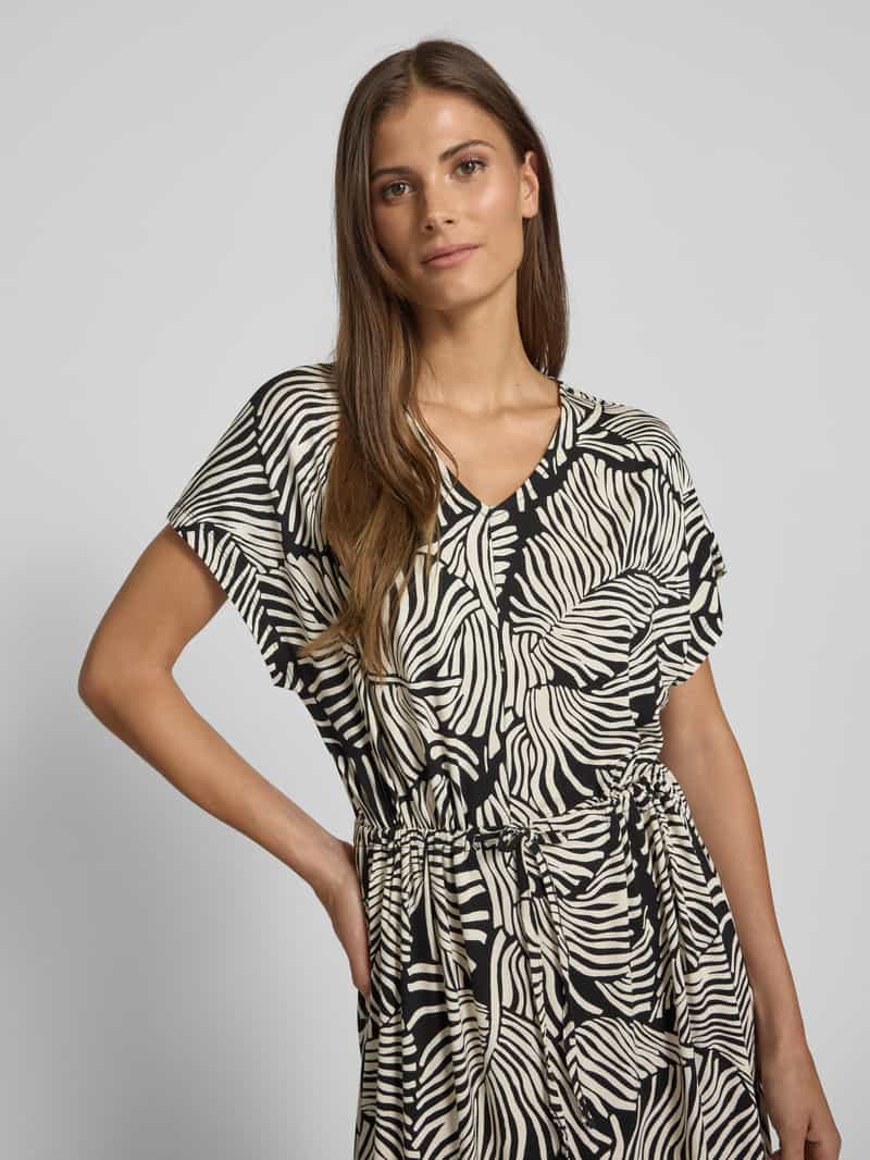Soyaconcept Midi-jurk met strikceintuur model 'MARICA'