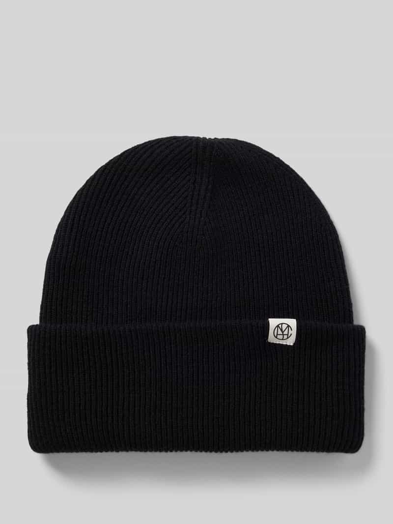 MSCH Copenhagen Beanie van wol met labelpatch