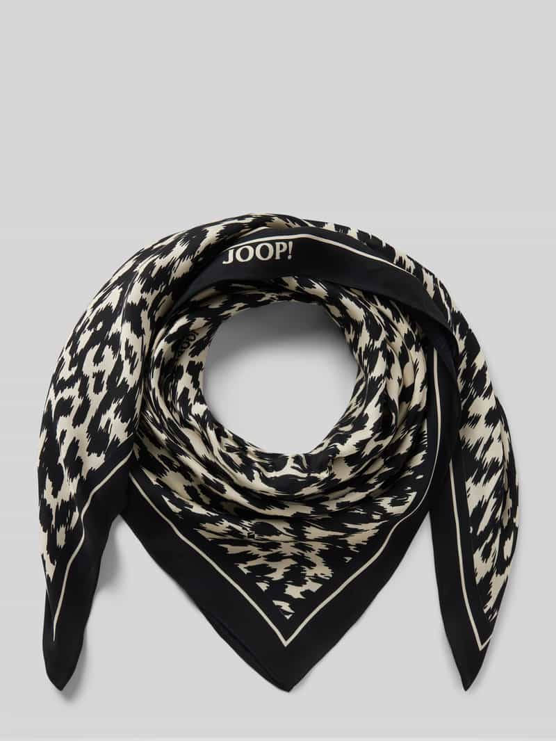 Joop! Sjaal van viscosemix met labeldetail model 'Amy'
