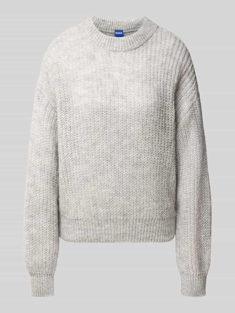 HUGO Blue Regular fit pullover van materiaalmix met alpaca-aandeel model 'Slogeryna_B'