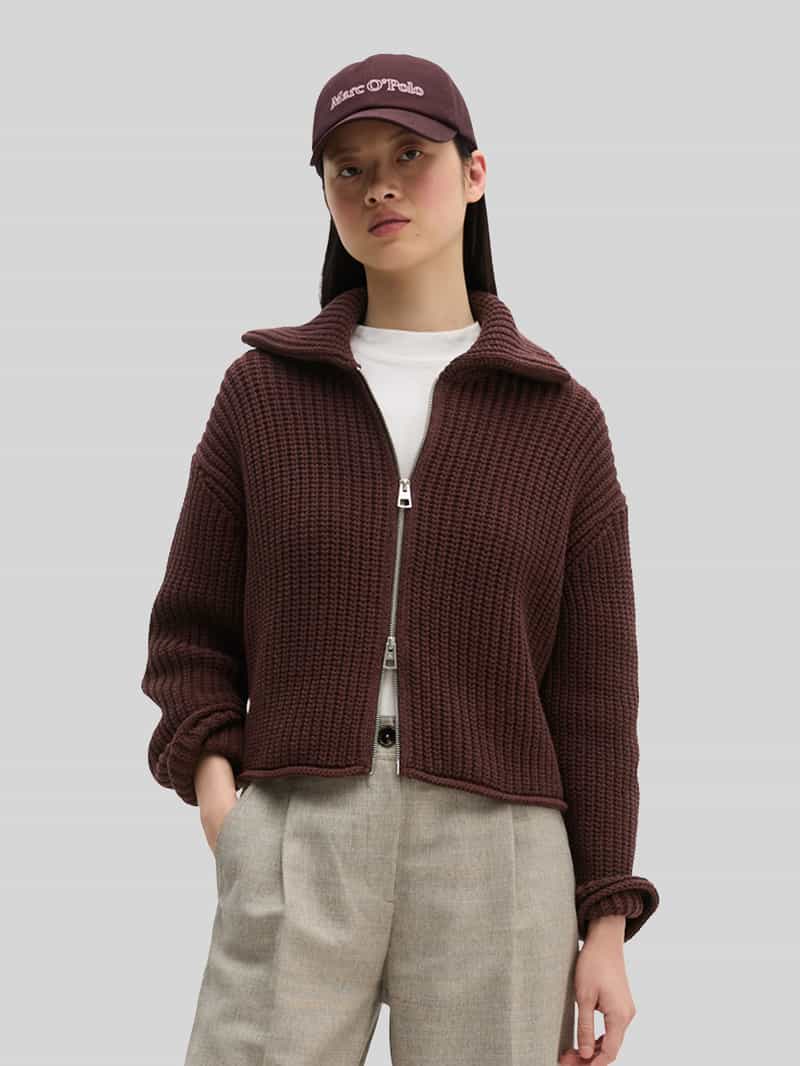 Marc O'Polo Loose fit cardigan van katoenmix