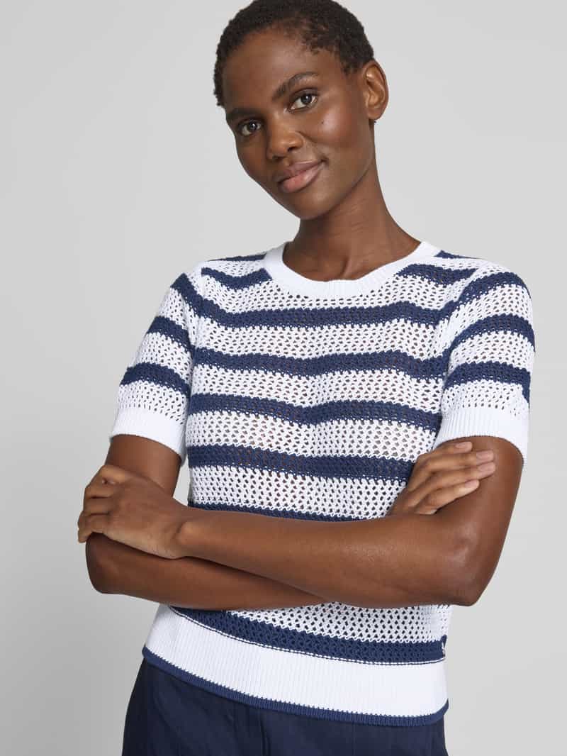 monari Gebreide pullover met 1 2-mouwen
