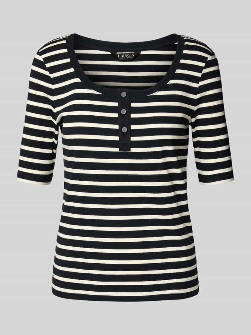Lauren Ralph Lauren T-shirt met knoopsluiting model 'CHADIA'
