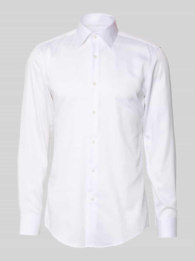 slim fit zakelijk overhemd van puur katoen model 'H-HANK KENT-C1'