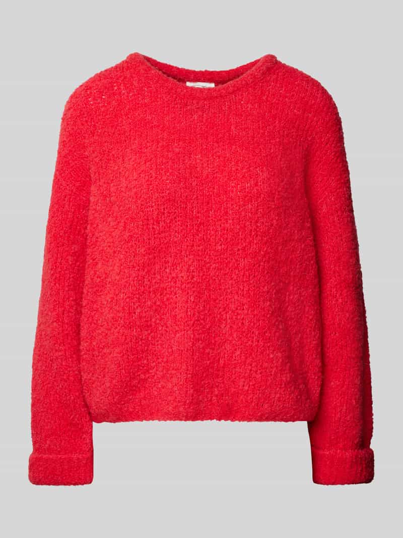 American vintage Gebreide pullover van linnenmix met ronde hals