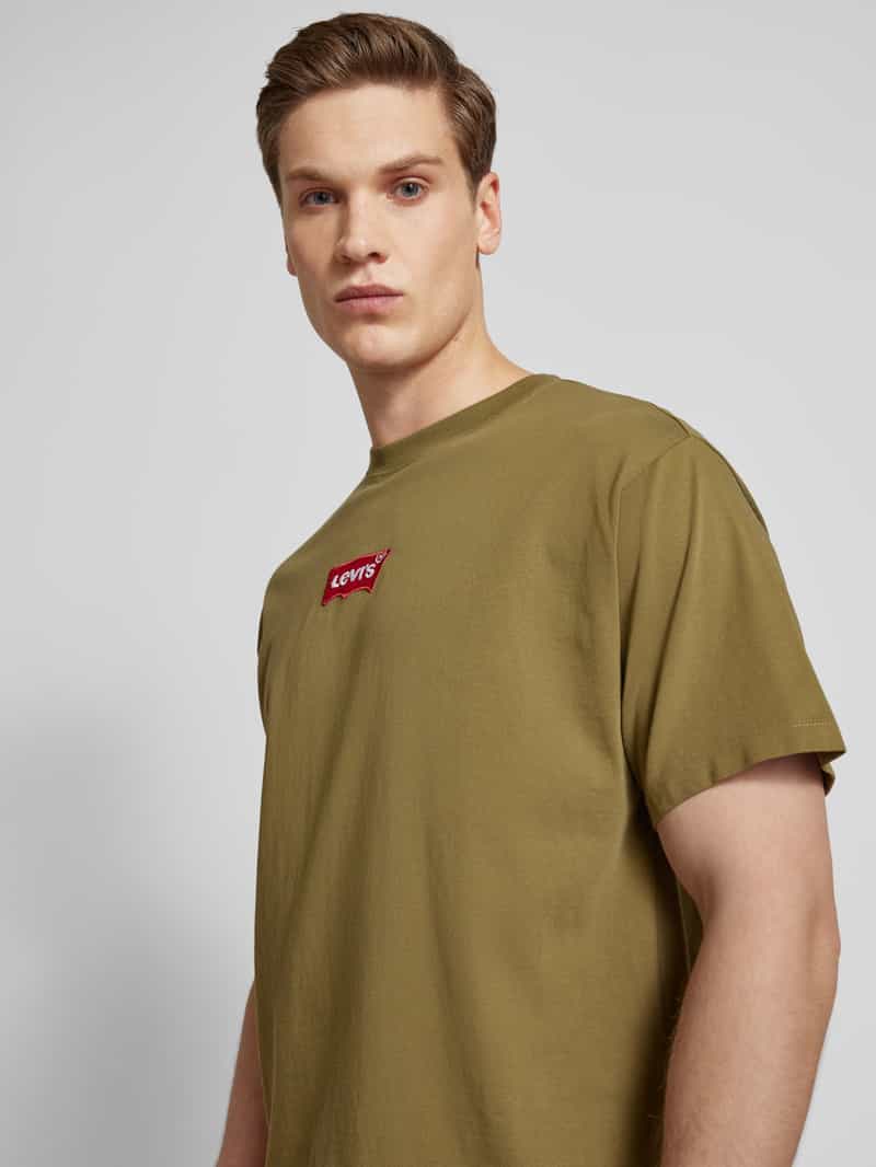 Levi's T-shirt met labelstitching