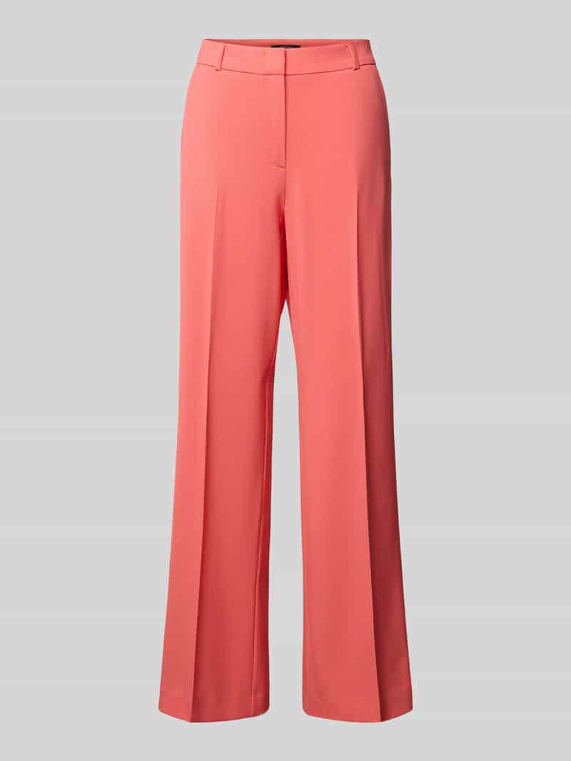 Comma Stoffen broek met bandplooien