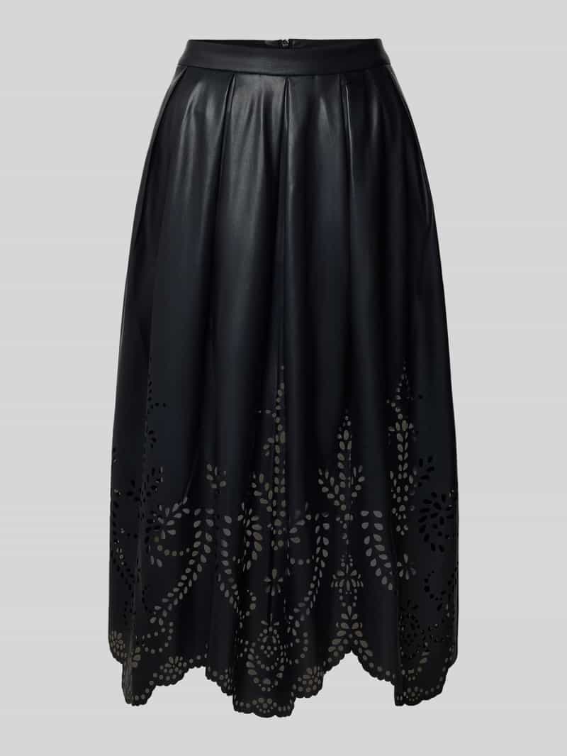 Oui Midirok in leerlook met ritssluiting