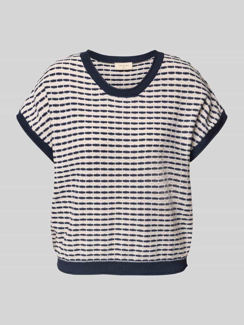 FREE QUENT Gebreid shirt met ronde hals model 'DODO'