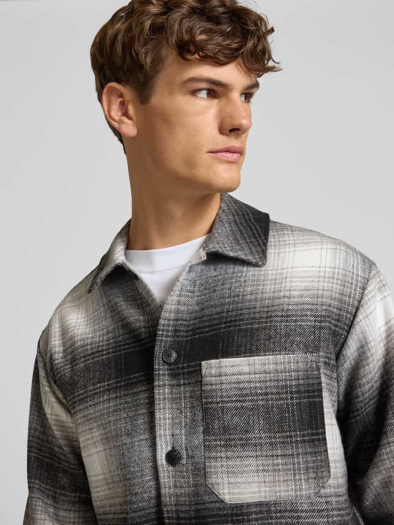 jack & jones Regular fit overhemdjack met borstzak model 'ZAC'