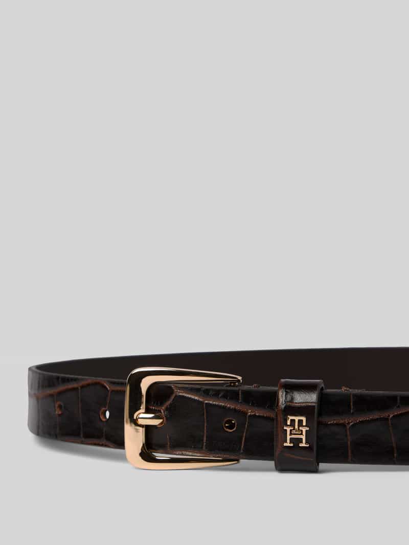 Tommy Hilfiger Leren riem met structuurmotief
