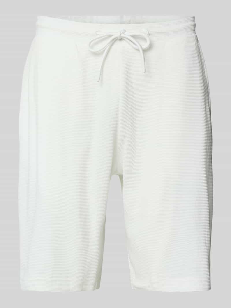Christian Berg Men Short met structuurmotief en elastische band