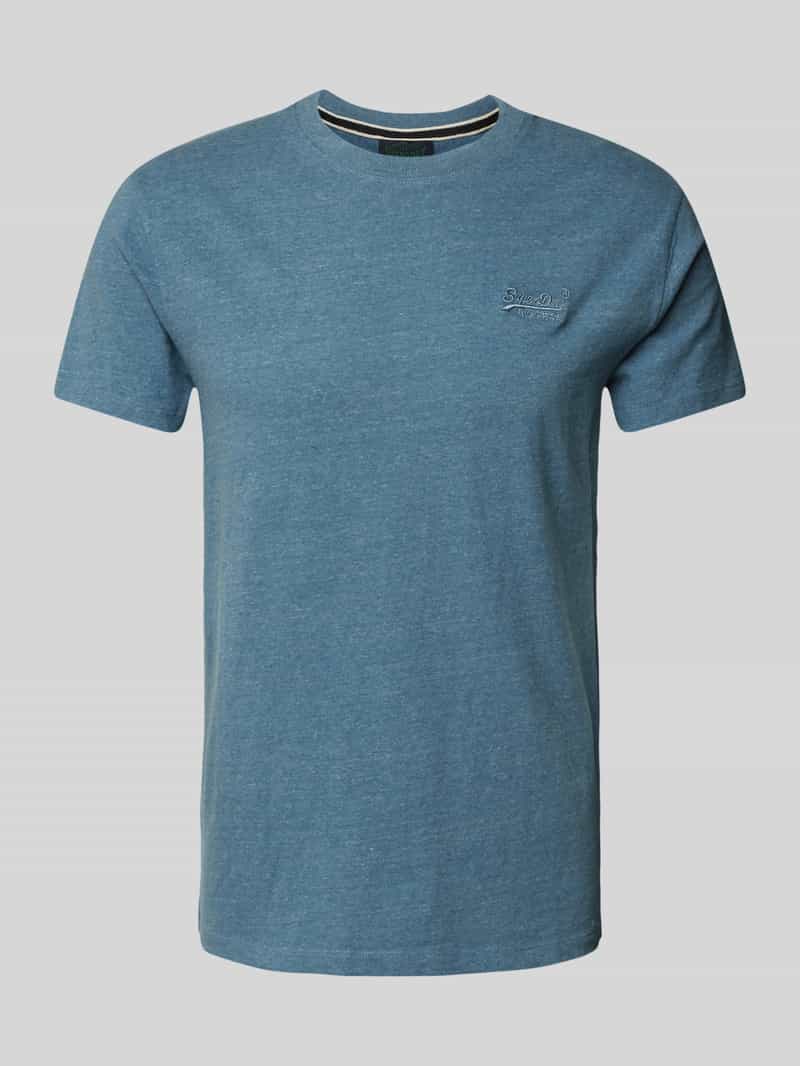 Superdry T-shirt met labelstitching
