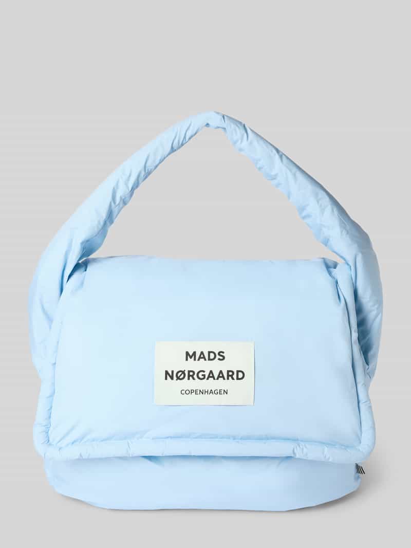 MADS NØRGAARD Handtas met labelpatch en hengsel