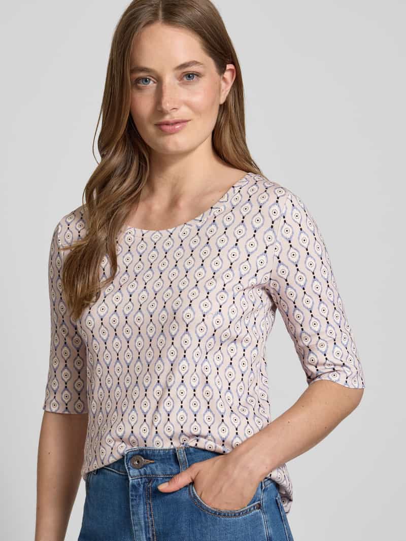 Marc Cain T-shirt met 1 2-mouwen