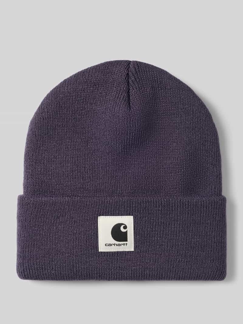 Beanie met labelpatch model 'Ashley'