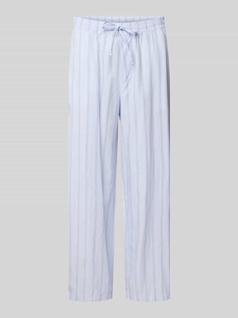 REVIEW Stoffen broek met elastische band en steekzakken