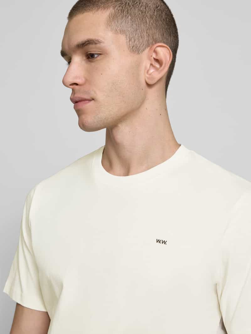 Wood T-shirt van zuiver katoen