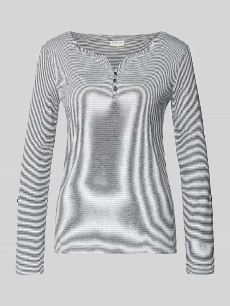 Serafinoshirt met lange mouwen en streepmotief