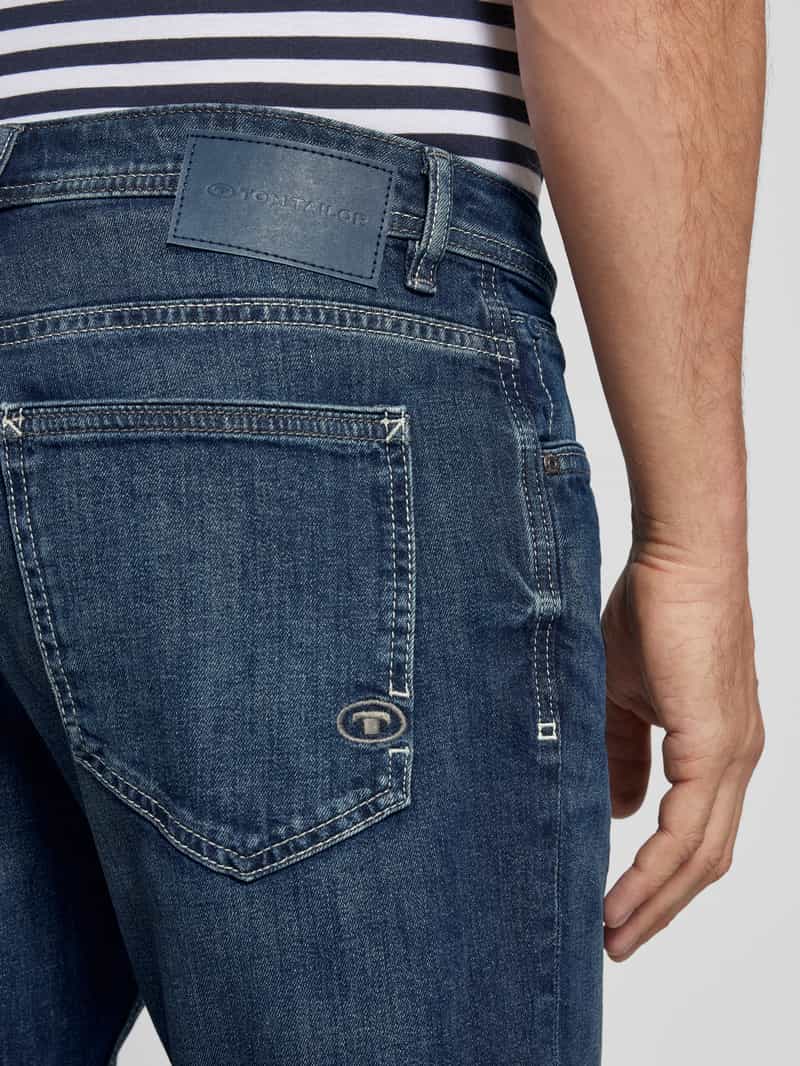 Tom Tailor Slim fit korte jeans van katoenmix model 'JOSH'
