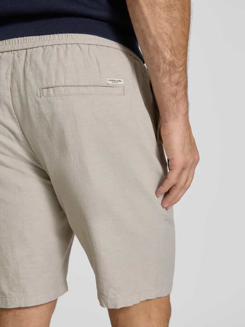 Scotch & Soda Korte regular fit broek met achterzakken model 'Seasonal core'