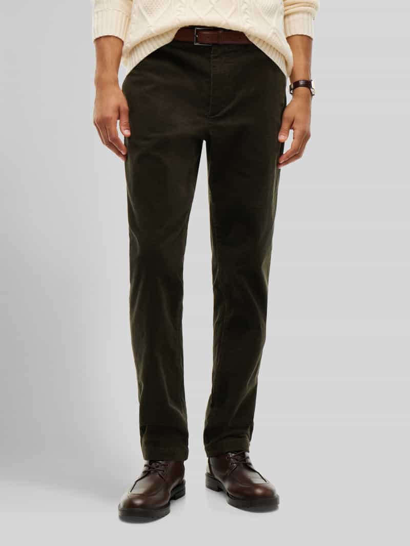 Tommy Hilfiger Slim fit corduroy broek van katoenmix